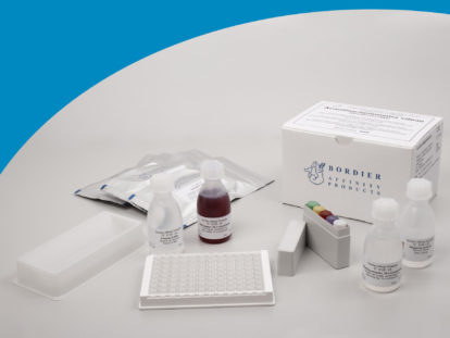 Acanthocheilonema viteae IgG ELISA test kit with kit components