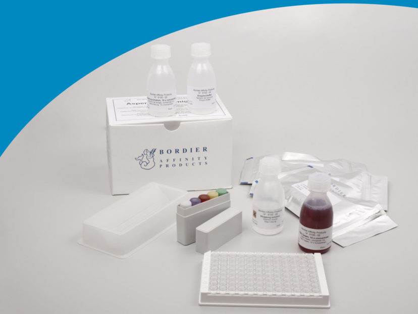 Toxocara canis IgG ELISA test kit with kit components