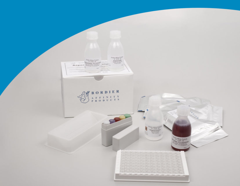Ascaris IgG ELISA test kit with kit components