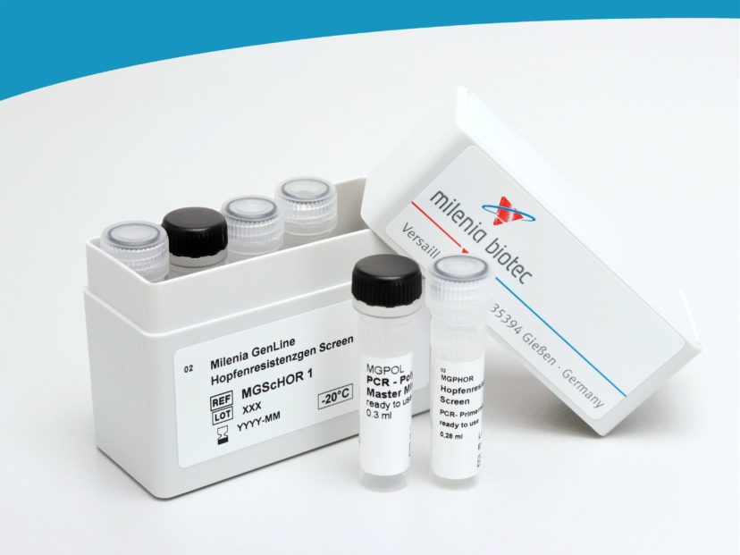 Hop Resistance Gene Screen test kit with kit components