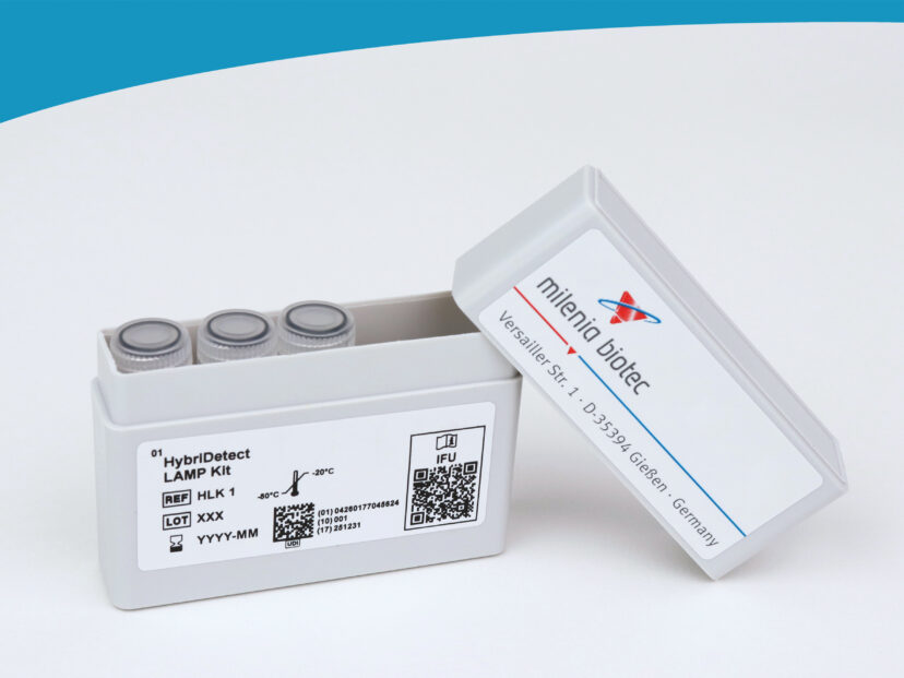 Open gray box with 3 tubes