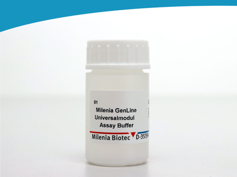 Universalmodul assay buffer bottle with white cap