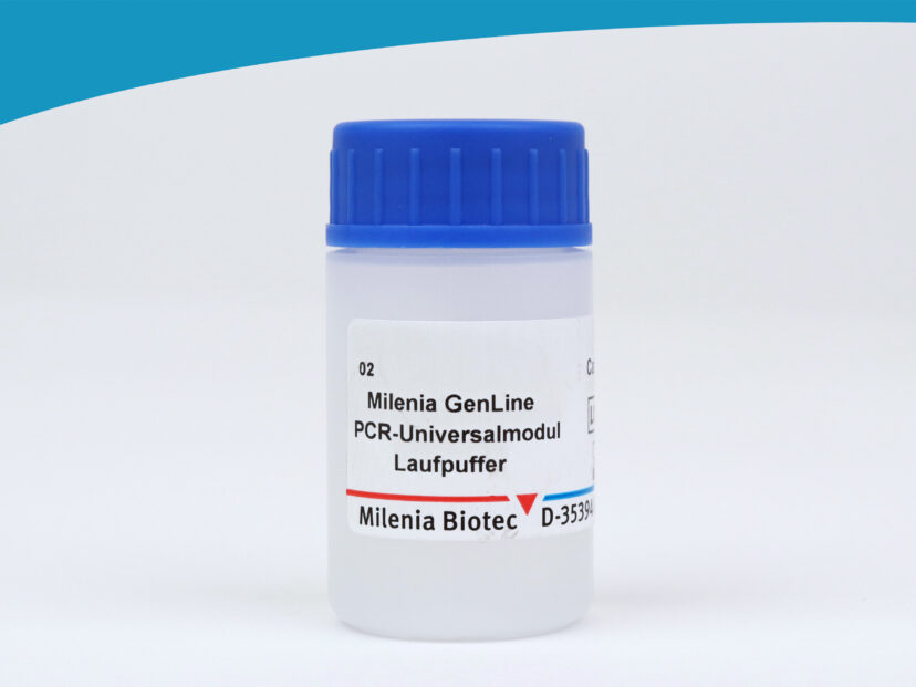 PCR-Universalmodul Laufpuffer-Bottle with blue cap